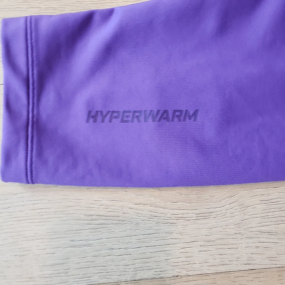 Nike Pro Combat HYPERWARM Purple and Green Leggings - Picture 4 of 8